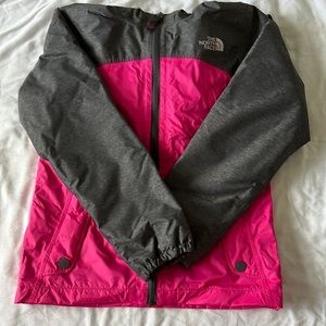 Girls North Face raincoat
